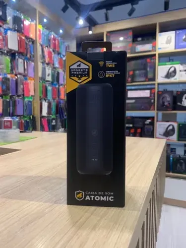 caixa de Som Portatil GShield - Nova Lacrada - Loja Fisica 