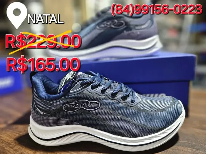 PROMOÇÃO TÊNIS ESPORTIVO OLYMPIKUS APOLIS FEMININO-R$165.00 AVISTA. 