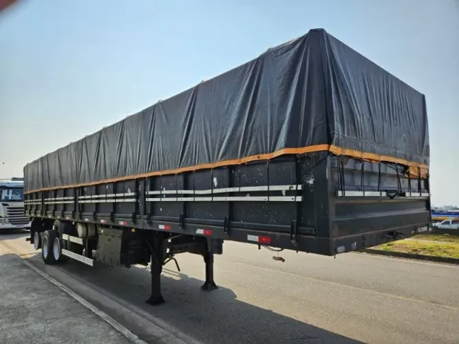 Carreta Graneleira Facchini Ano 19 12.40 mts Compensado Naval 2 Erguedores de eixo s/ pneu