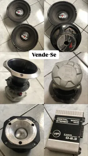 Alto Falantes de 12 ,Twitter,Corneta e Módulo.