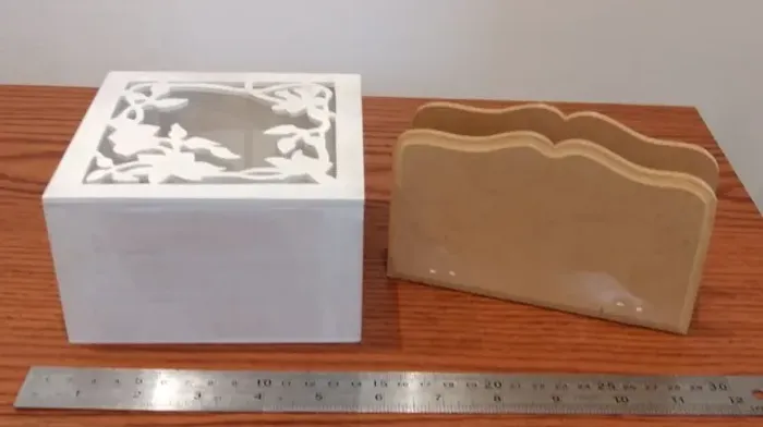 5 Peças em mdf para pintar ou forrar combo