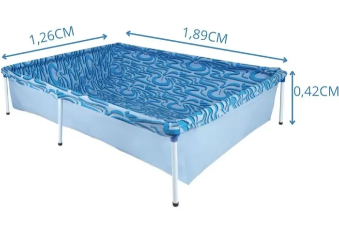 Piscina Inflável Retangular 1,89m x 1,26m