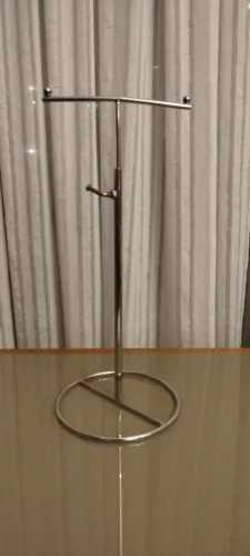 4 Cabideiros de aço inox para bolsas