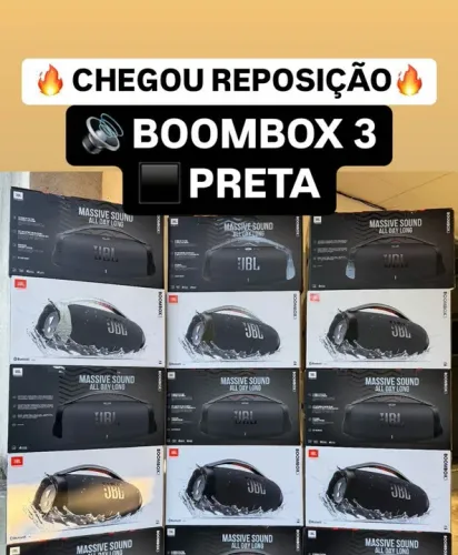 Boombox 3 preta lacrada zero !!!
