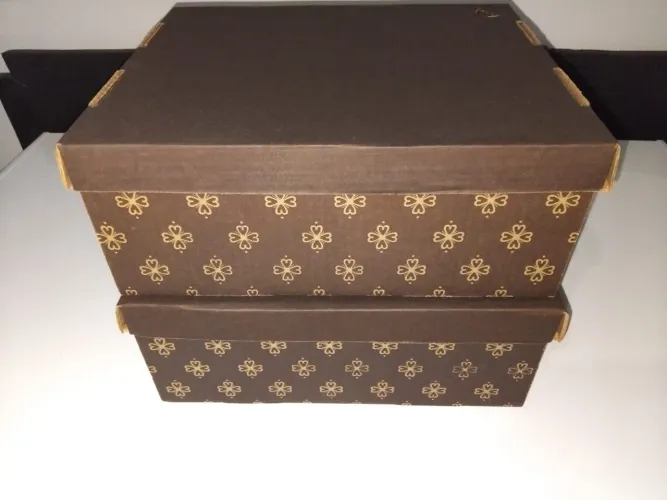Kit Caixas de papelão marrom (3 unidades)