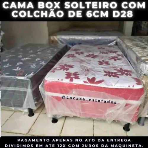 CAMA BOX- SOLTEIRO 