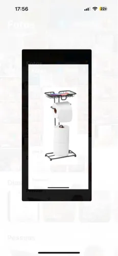 Porta-Rolo de Papel Higiênico com Prateleira para Banheiro