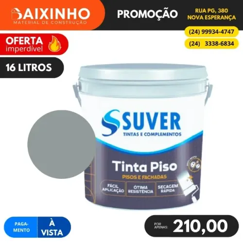 Tinta de Piso 16 Litros Suver