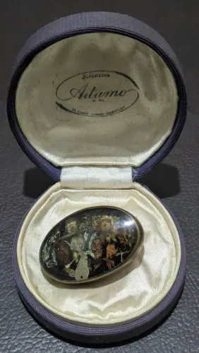 Broche Raro Vintage Antigo Joalheria Adamo SP Caixa Original