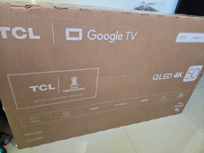 Smart TV TCL QLED 4K 50" Google TV C655
