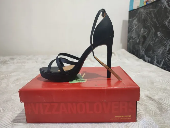 Sandália Salto Alto Preto