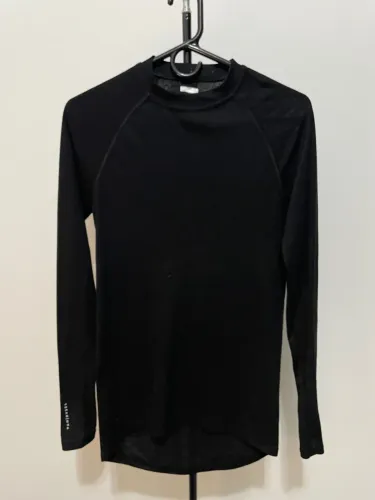 Camiseta Térmica Van rysel Preta Manga Longa Esportiva