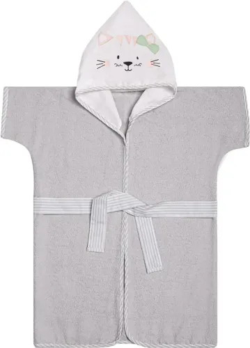 Roupão Felpudo Papi Friends Com Capuz Bordado