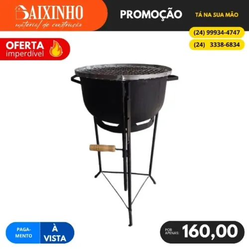 Churrasqueira Regulável Redonda