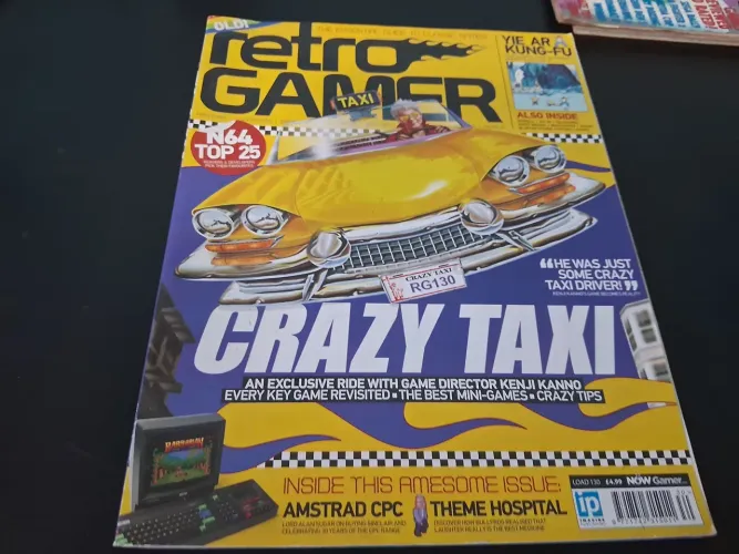 Revista Retro Gamer 130 - Crazy Taxi / games antigos