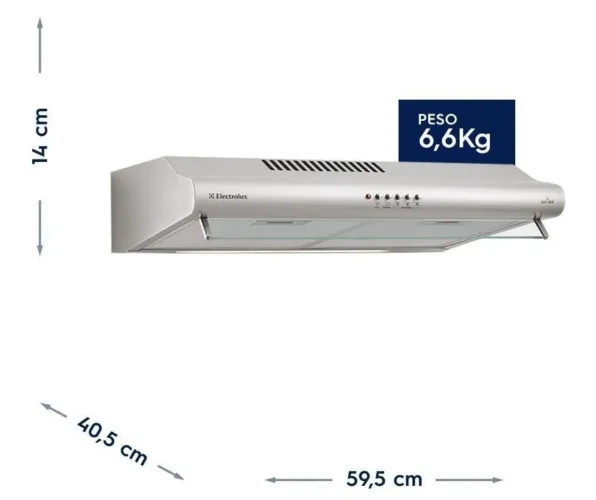 DEPURADOR DE AR ELECTROLUX INOX 