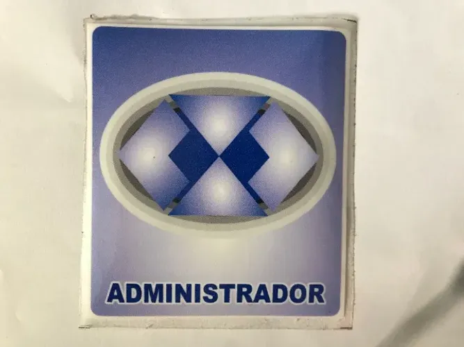Adesivo Administrador para colagem interno no vidro