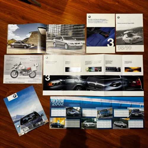 PROSPECTO ORIGINAL BMW ANTIGA RARIDADE 200,00 CADA!