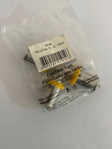 Tee para Gás 16mm marca ASTRA