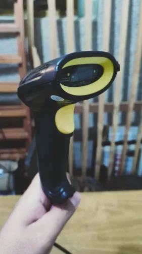 Leitor De Código Barras Laser Com Suporte