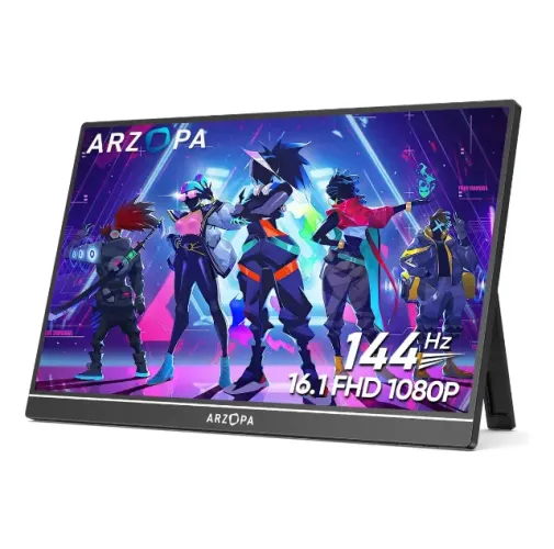 Monitor Portátil Arzopa 144hz Z1FC 16.1" Fhd 1080p Gamer IPS