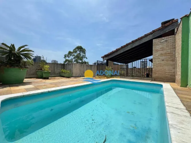 Cobertura próximo à praia com vista  Tombo  Guarujá