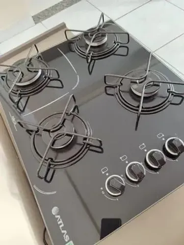 Cooktop Atlas com 4 bocas - Preto