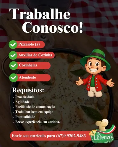 pizzaria contrata