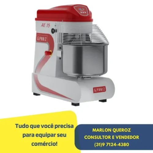 Amassadeira Espiral 10 KG G.Paniz Monofásica 