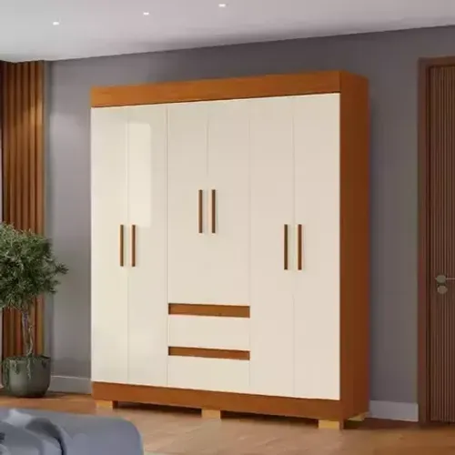 Guarda Roupa 6 Portas com Pés -Móveis de Fábrica