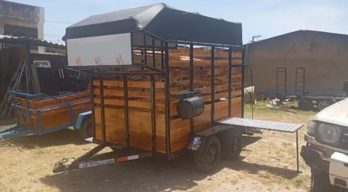 Reboque de cavalo 2 eixos!