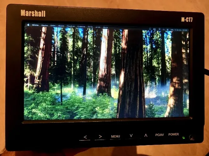 Monitor HDMI para câmeras Marshall M-CT7-CE6 + Carregador + Bateria