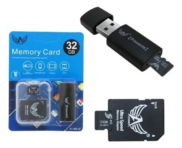 Cartão De Memoria 32gb Com Adaptador Sd Altomex