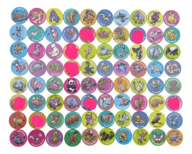Coleção Tazo Ping Pong - Animais Em Extinção Incompleta #f