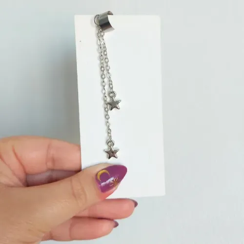 Brinco Piercing Fake Estrelinhas