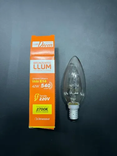 LAMPADA HALÓGENA VELA E-14 LLUM BRONZEARTE