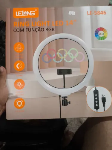 Ring com iluminação em led