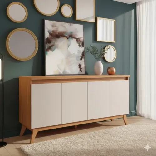 (FRETE GRÁTIS) Buffet Flip Mel/Off White