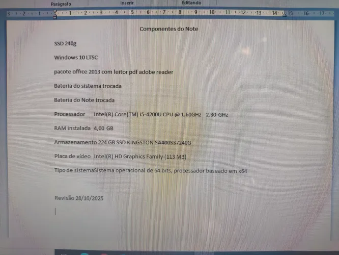 Notebook Lenovo