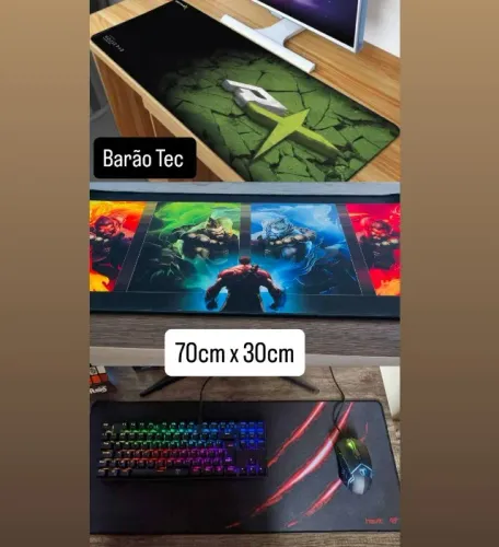 Mouse Pad Gamer Grande Profissional 70cm - Novo