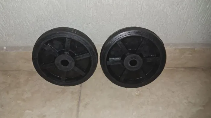 Par de rodas 7/8 para carrinhos de carga
