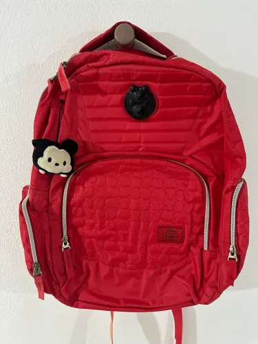 Mochila Disney Tsum Tsum Vermelha Usada