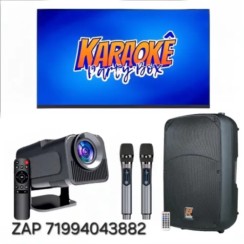 Alugamos karaokê com projetor 