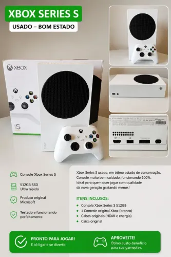 Xbox Series S 512GB Completo | Caixa Original | Excelente Estado
