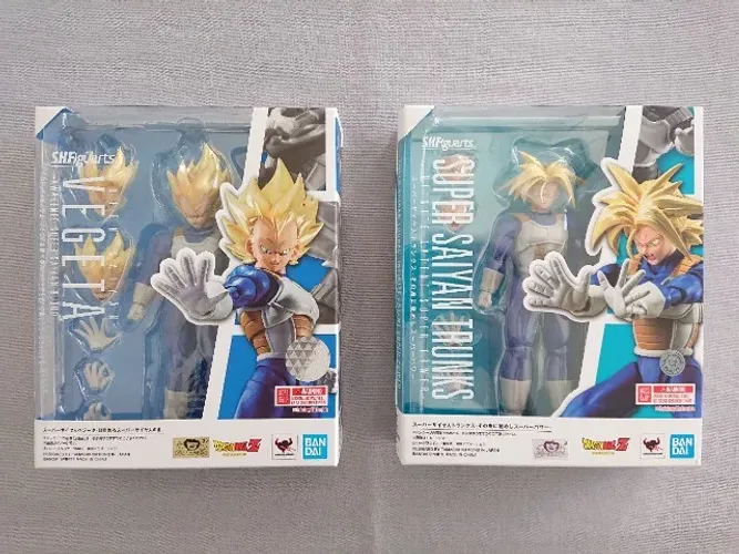 Vegeta e Trunks Super Saiyajin SH Figuarts Dragon Ball Z