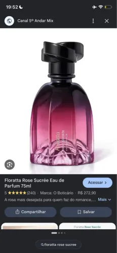Vendo perfume nunca usado