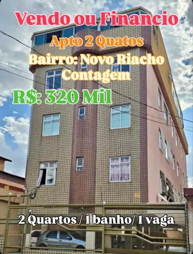 Vendo ou Financio Apto 2 Quartos Novo Riacho