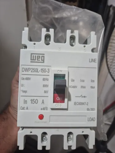 Disjuntor tripolar weg, DWP250L-150-3