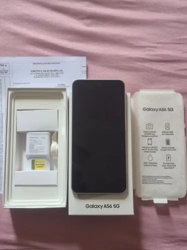 Celular samsung A56 5g novo e nota fiscal