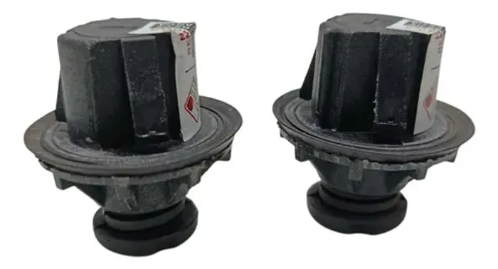 Par Batente Borracha Tampa Traseira C3 2013 A 2015 Preto